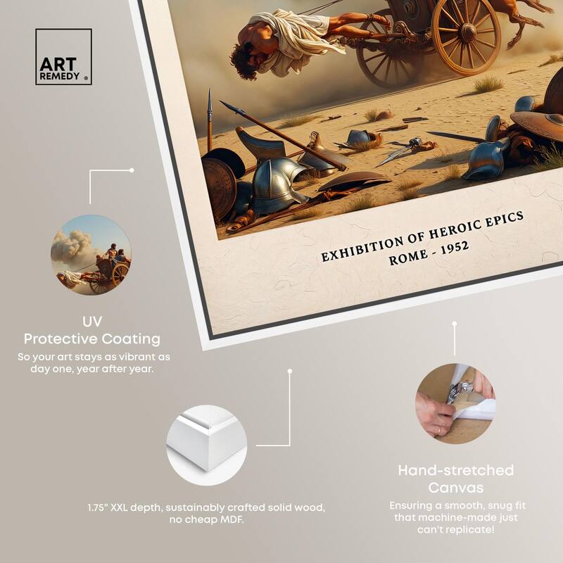 Iliad Illustrated Canvas by Art Remedy