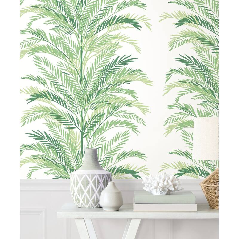 Luxe Haven Keana Palm Peel and Stick Wallpaper