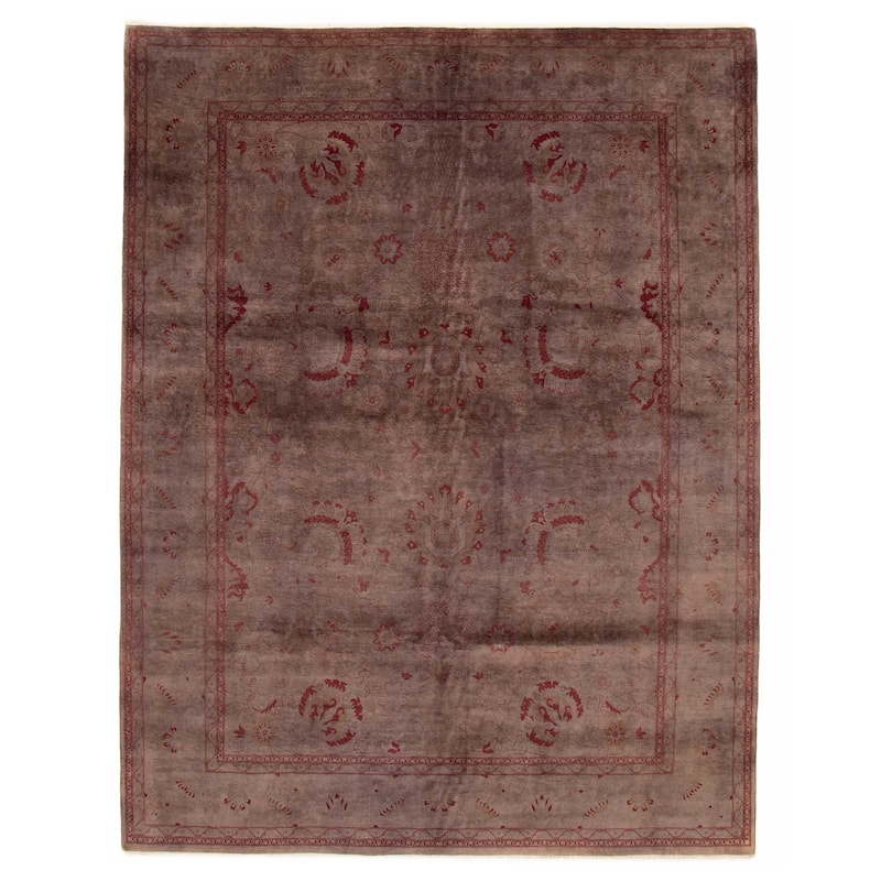 ECARPETGALLERY Hand-knotted Vibrance Grey Wool Rug - 7'10 x 10'1 - Dark Grey - 7'10 x 10'1