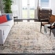preview thumbnail 33 of 109, SAFAVIEH Madison Diederike Boho Medallion Distressed Rug 10' x 10' Square - Grey/Gold