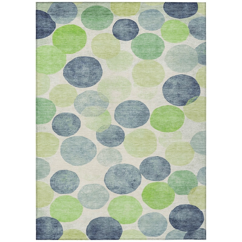 HomeRoots Geometric Transitional Rectangle Outdoor Rug