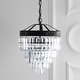 preview thumbnail 32 of 48, Gaines Crystal LED Chandelier, Polished Nickel/Clear by JONATHAN Y