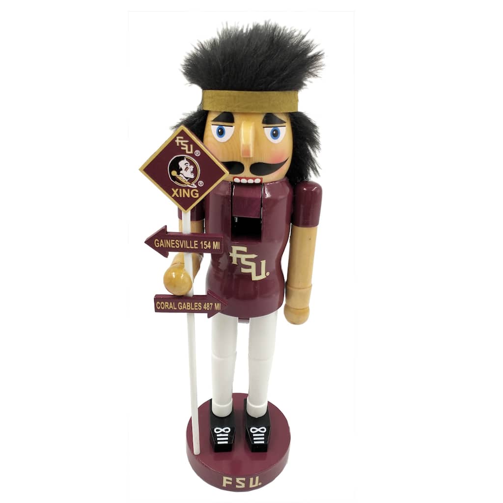 12 inch Florida State Rivalry Nutcracker - red