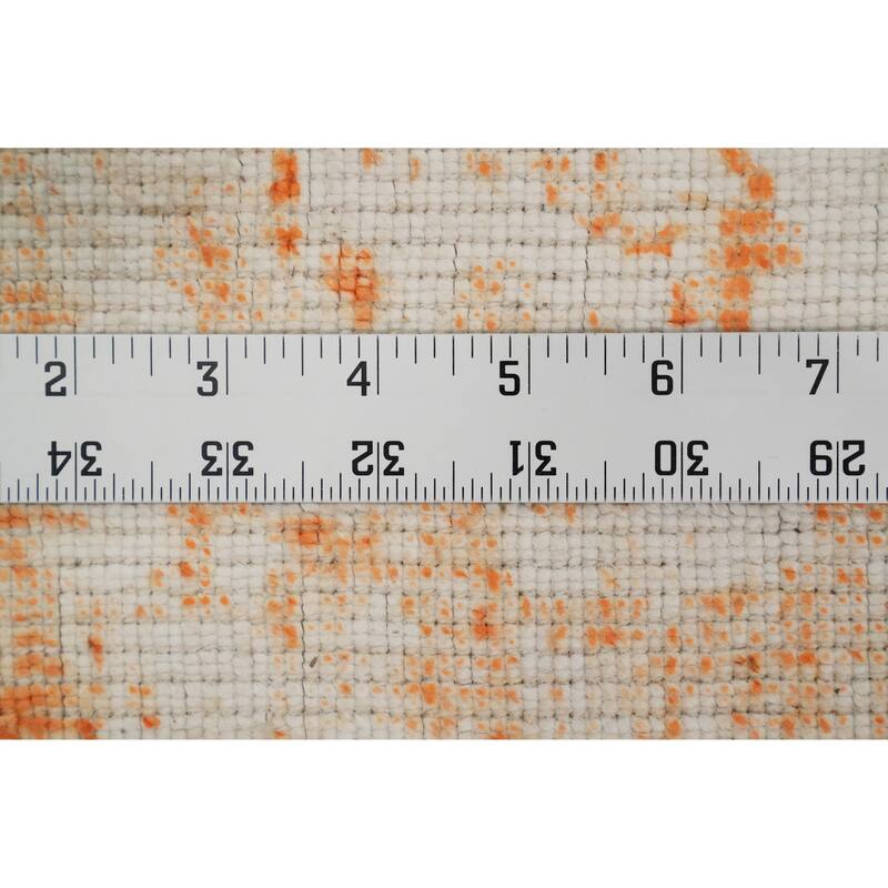 Hand Knotted Oriental Viscose Silk Carpet Modern Animal Pictorial Greys & Charcoal Abstract Area Rug - 7' 11'' X 5' 7''