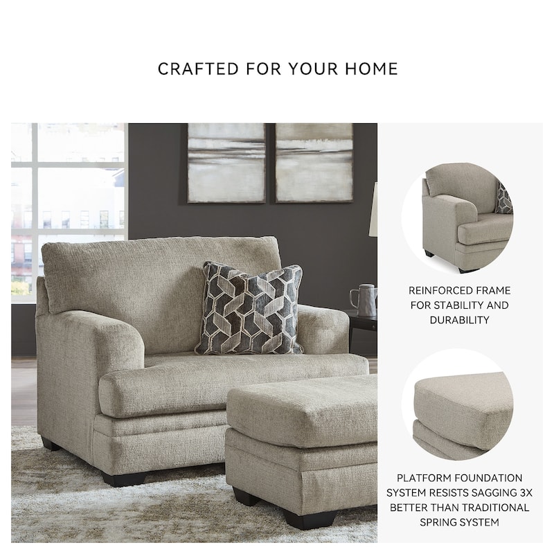 Signature Design by Ashley Stonemeade Oversized Chair - 50" W x 41" D x 39" H