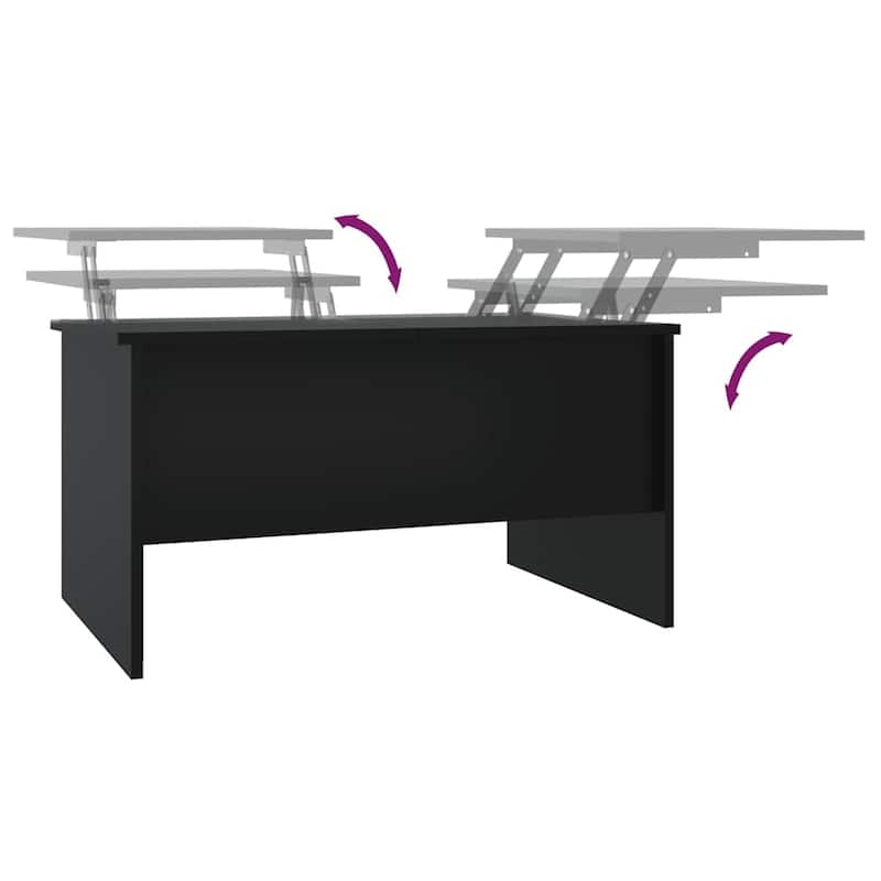 vidaXL Coffee Table Lift Top End Table Accent Side Sofa Table Engineered Wood - 31.5" x 19.7" x 16.7"