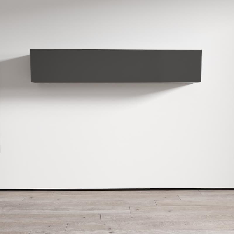 Strick & Bolton Hadi Wall-mounted Shelf Cabinet - Gray