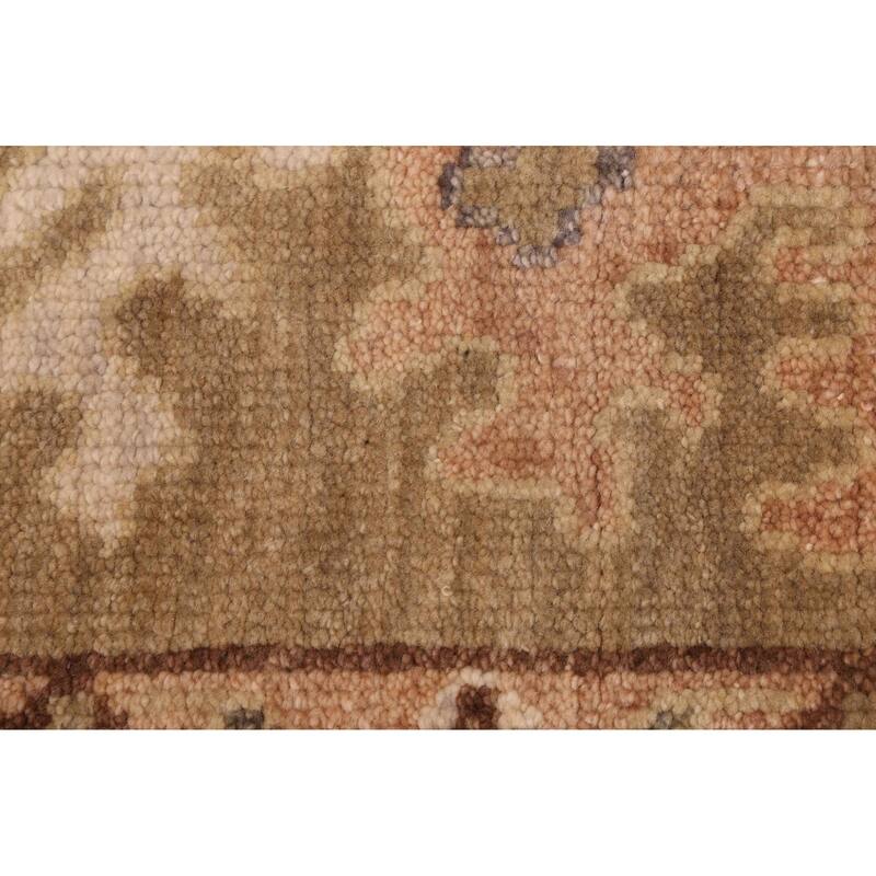 ECARPETGALLERY Hand-knotted Modern Oushak Khaki Wool Rug - 8'1 x 10'3
