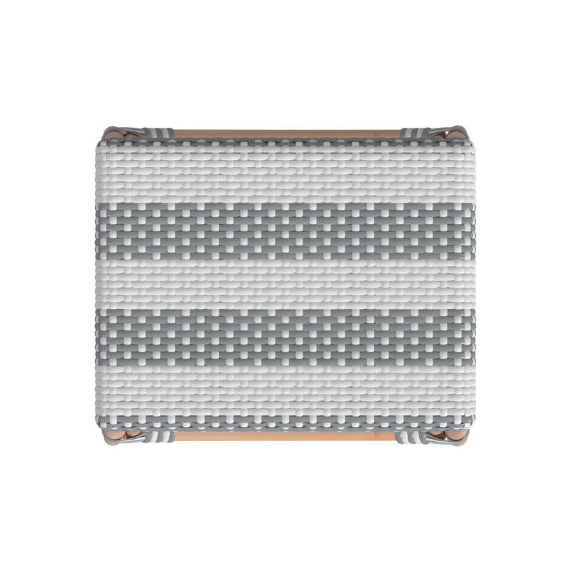 Robias 24.5" Rattan Rectangular Counter Stool