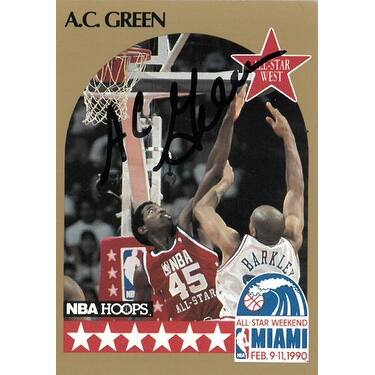 Shop Ac Green Signed 19891990 Nba All Star Nba Hoops Basketball