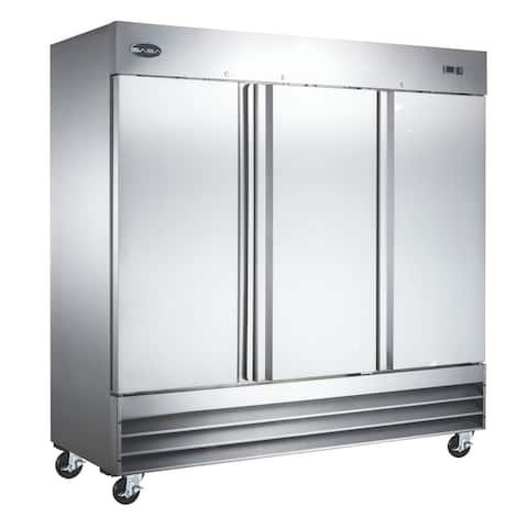 SABA - Three Door Commercial Reach-In Stainless Steel Freezer