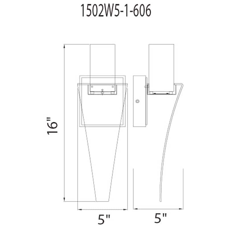 Catania LED Integrated Satin Nickel Wall Light - Satin Nickel
