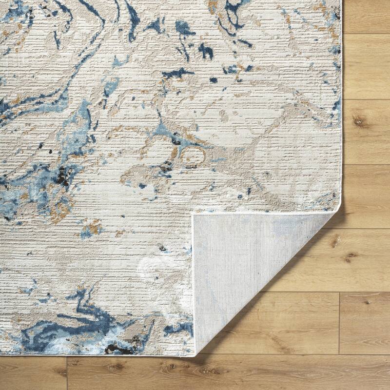 Livabliss Allegro Casual Abstract Marble Area Rug