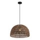 preview thumbnail 90 of 115, Jigu 1-Light Woven Rattan/Iron LED Pendant, by JONATHAN Y