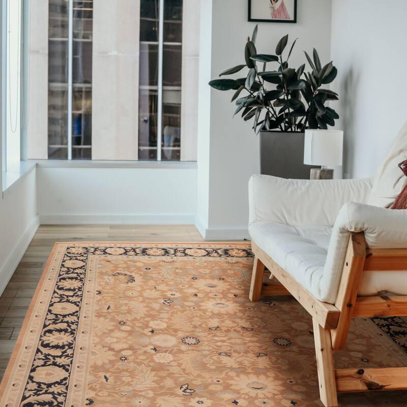 ECARPETGALLERY Hand-knotted Peshawar Oushak Brown Wool Rug - 9'0 x 11'10