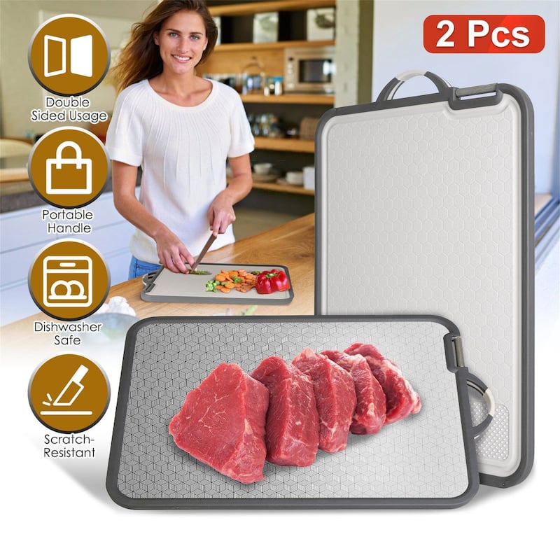 2-IN-1 Double Sided Cutting Board