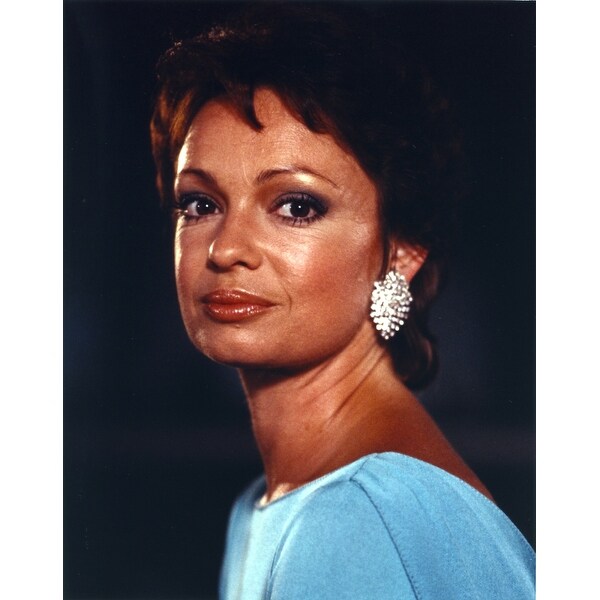 Shop Karen Valentine Portrait in Blue Dress with Black ...