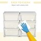 preview thumbnail 3 of 7, Qaba 3 Tier Kids Storage Unit, 6 Drawer Chest Toy Organizer Plastic Bins for Kids Bedroom Nursery Kindergarten - Cream White