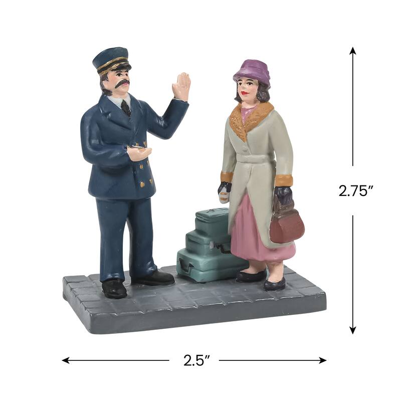 Department 56 Christmas In The City Calling For A Porter Figurines