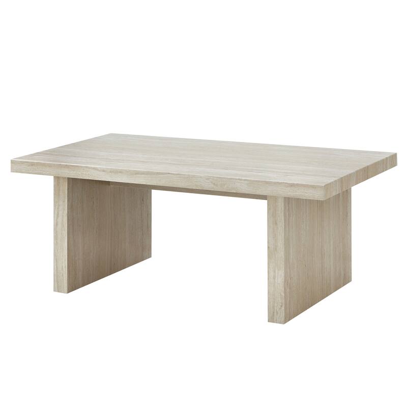 Roundhill Furniture Cavira Modern Faux Marble Living Room Coffee Table