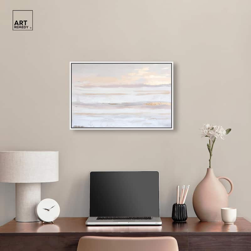 Gilded Dawn Canvas by Art Remedy