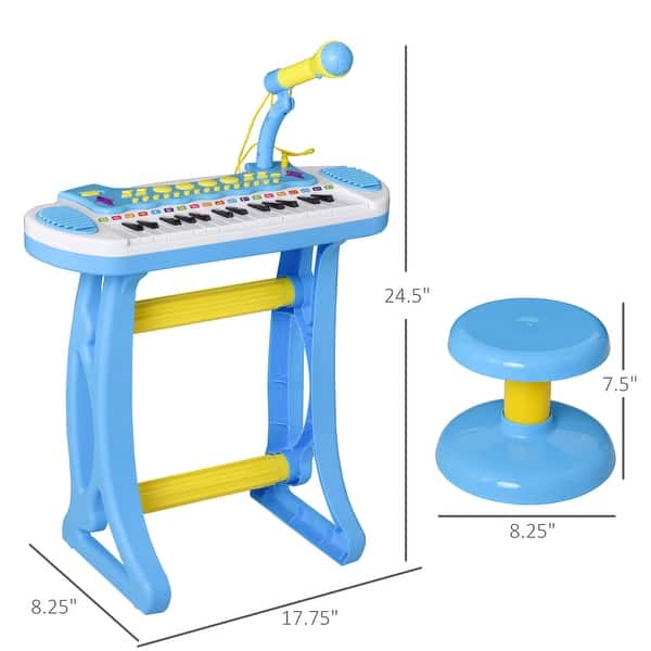 31 Key Kids Toy Keyboard Piano Electronic Musical Instrument - 17.80"L * 8.30"W * 24.50"H