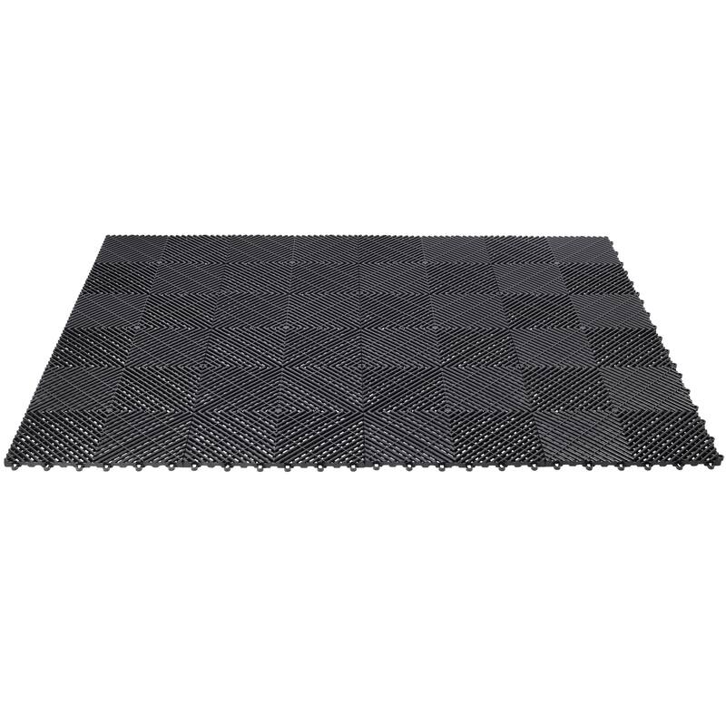 Anmytek Heavy Duty Interlocking Garage Floor Tiles Modular Plastic Snap Together Non Slip Drainage Mats