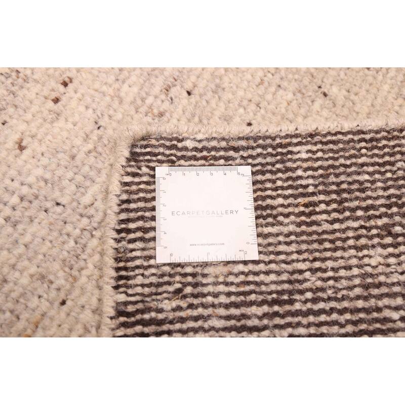 ECARPETGALLERY Hand-knotted Tangier Light Khaki Wool Rug - 5'2 x 7'10