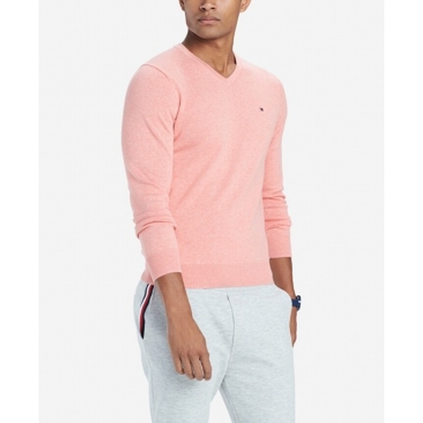 Tommy hilfiger pink jumper men Clearance