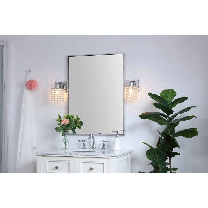 Olivia 1-Light Clear Crystals Wall Sconce