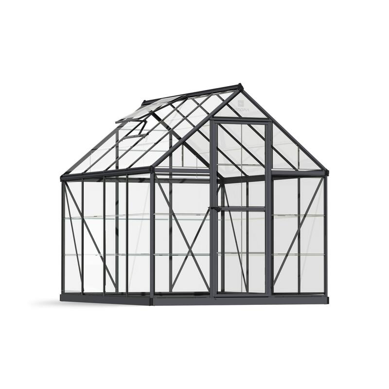 Harmony 6 ft. Silver & Grey /Clear DIY Greenhouse Kit