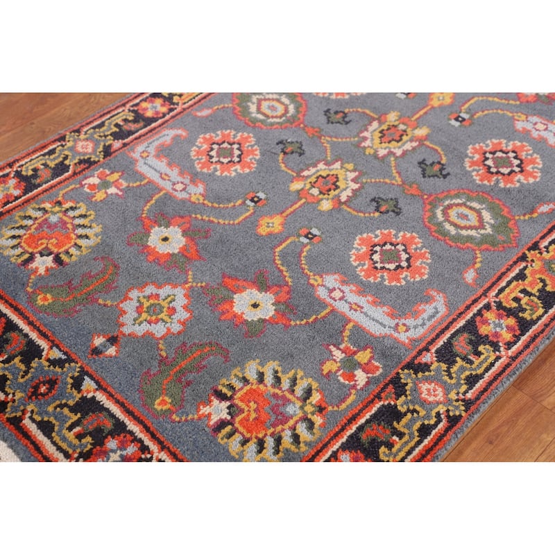 Oushak Indian Foyer Rug Handmade Wool Carpet - 3'0"x 5'0"