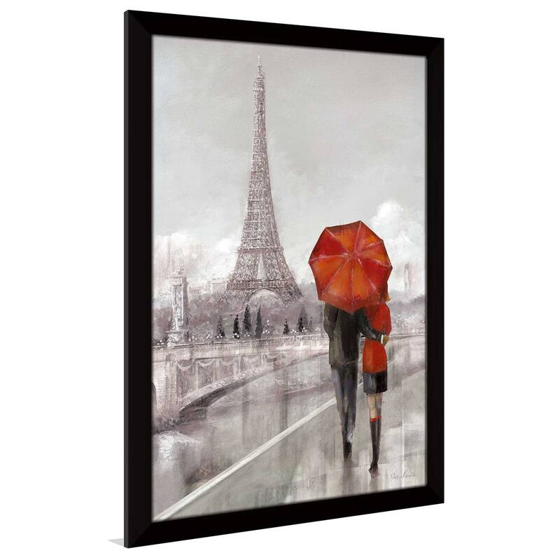 "Modern Couple In Paris" by Ruane Manning Print on Acrylic