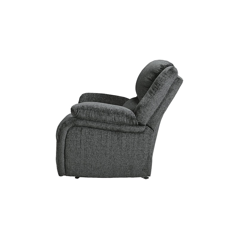 Draycoll Contemporary Rocker Recliner, Slate
