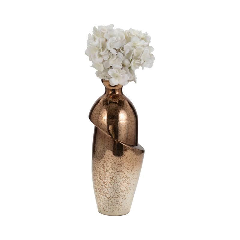 Sagebrook Home Artisan Crafted Ceramic Vases, Deluxe Set to Elevate Your Living Space - Perfect for Home & Office Decor