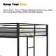 preview thumbnail 6 of 13, Full over Full Metal Bunk Bed with Strong Construction,Kids Bed Design