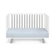 preview thumbnail 6 of 6, HomeRoots Gray and White Solid and Manufactured Wood Standard Three In One Convertible Crib - 54