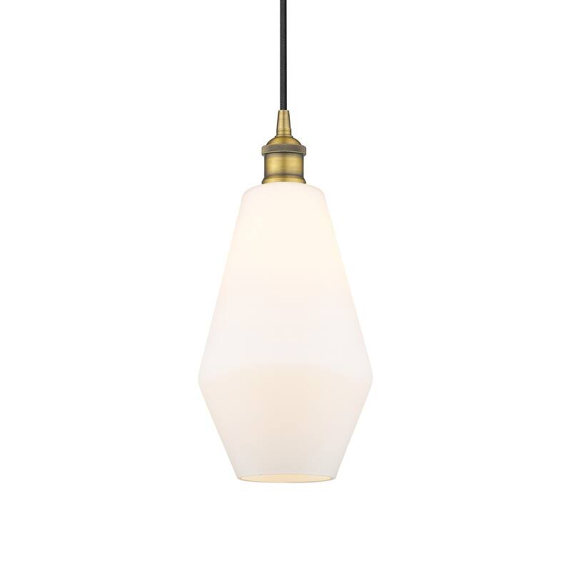 Innovations Lighting 616-1P-15-7 Cindyrella Pendant Cindyrella 7" Wide - Brushed Brass / Cased Matte White