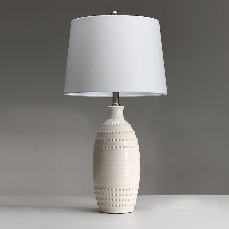Nordic 3-Way Ceramic Table Lamp Set of 2 - 26 in. H
