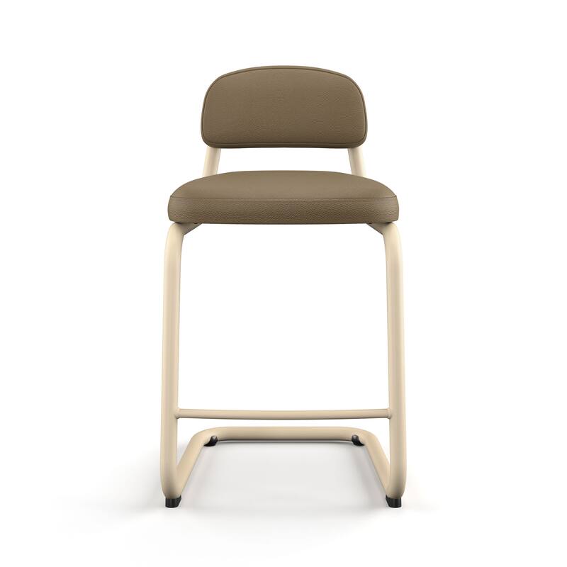 Amisco Flynn 26 in. Counter Stool with Metal Base