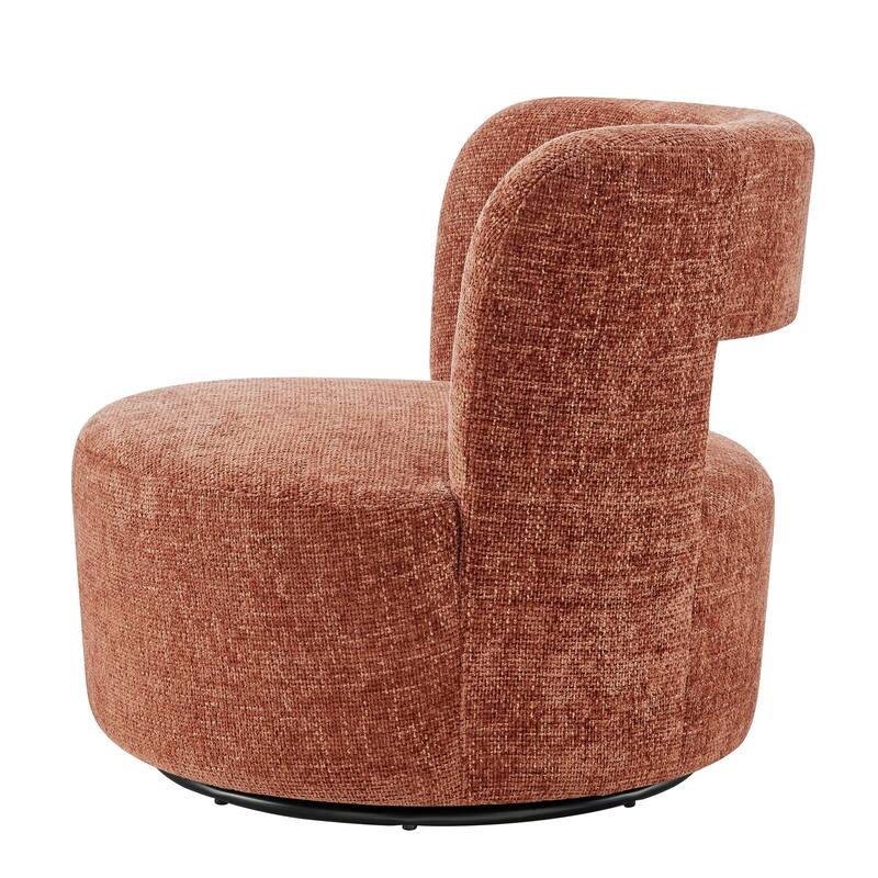 NPD Furniture Jazzlyn Chenille Swivel Accent Chair