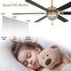 preview thumbnail 11 of 11, Bella Depot 65" Modern Crystal Ceiling Fan 6-speed Reversible Ceiling fan with Remote and Light Kit