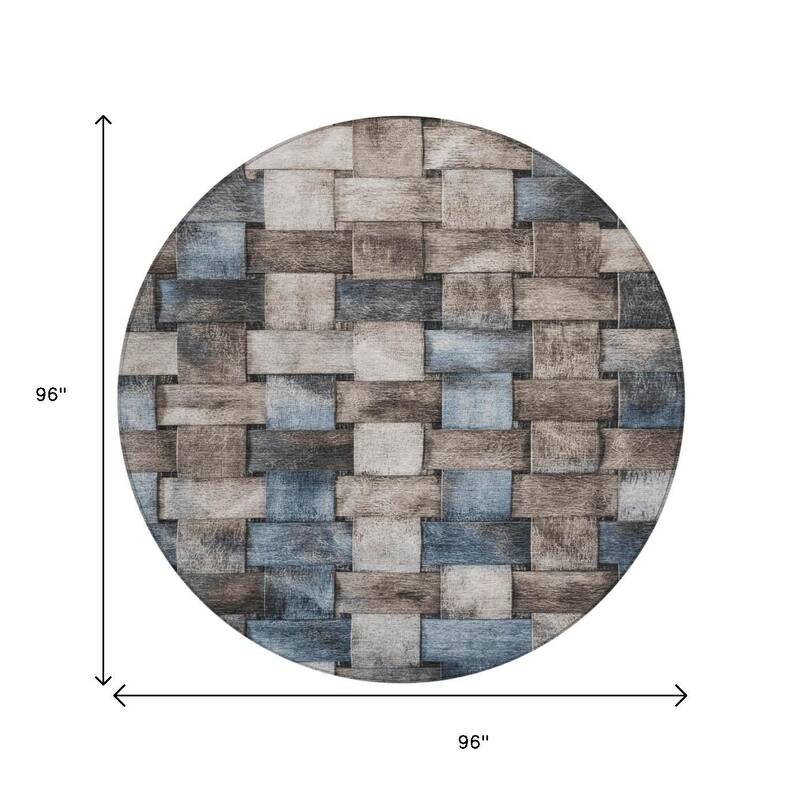 HomeRoots Striped Transitional Rectangle Outdoor Rug