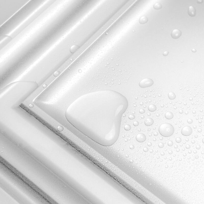 Art3d White PVC Ceiling Tiles, Wall Paneling 12 Pack 24"x24" Cover 48 Sq.Ft.