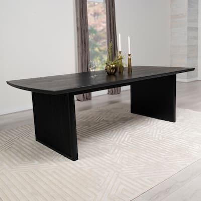 Mason Black with Removable Extension Leaf Dining Table