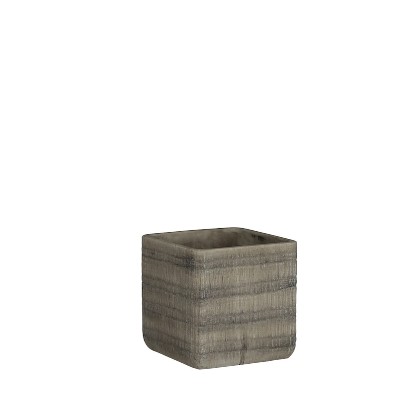 Sm. Sq. Kyoto Pot 5" x 5"- A - Grey