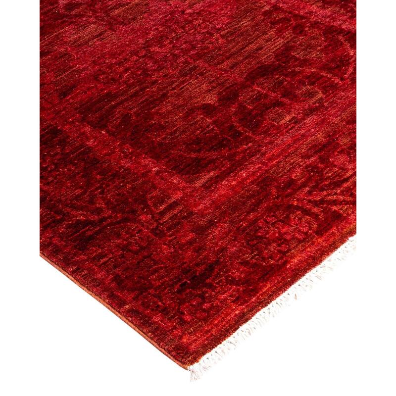 Overdyed, One-of-a-Kind Hand-Knotted Area Rug - Brown - 2' 7" x 9' 7"