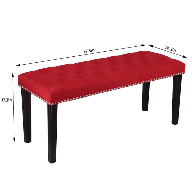 Maypex 38 in. Upholstered Bench