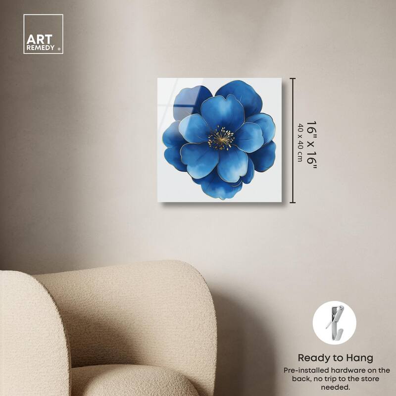 Blue Brilliance I Acrylic by Art Remedy, Ready to Hang