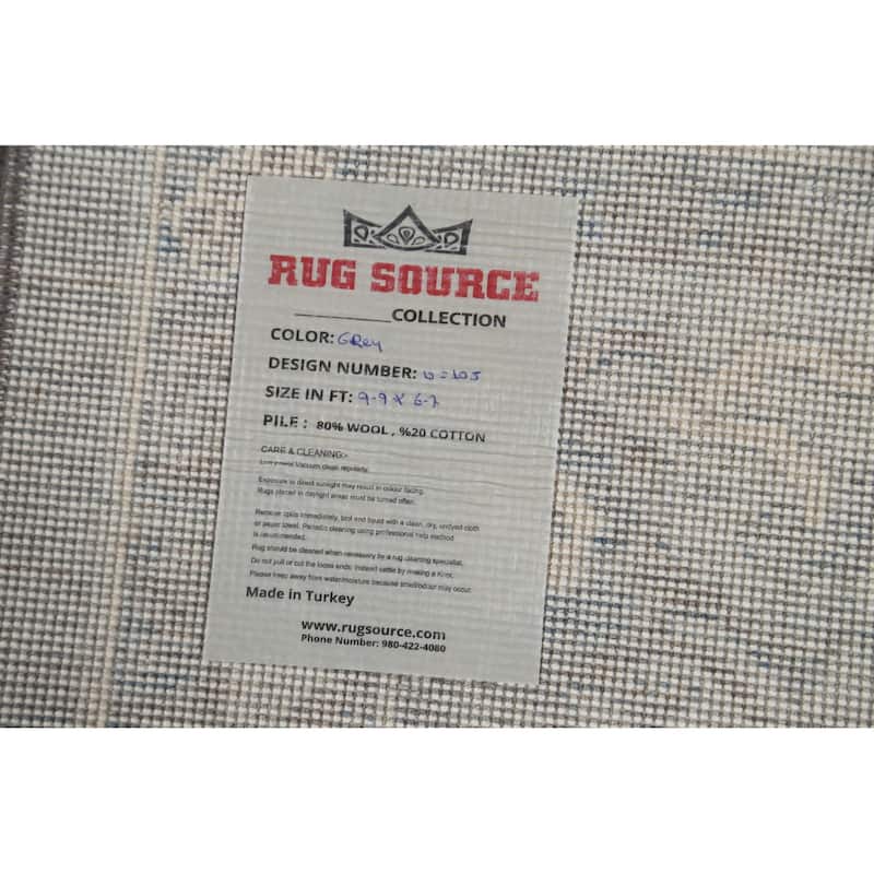 Geometric Traditional Turkish Ziegler Area Rug Wool Carpet - 6'7" x 9'9"